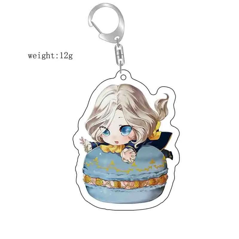 Identity V Anime KeyChain Apollo Joseph Desaulniers Grace Margaretha Zelle Men Key Chain for Women Acrylic Keyring Pendant Gifts