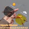 Fashionable Oversized Frames Anti-Blue Light Photochromic Myopia Glasses Unisex Classic Ultra-Light Night Vision Eyewear