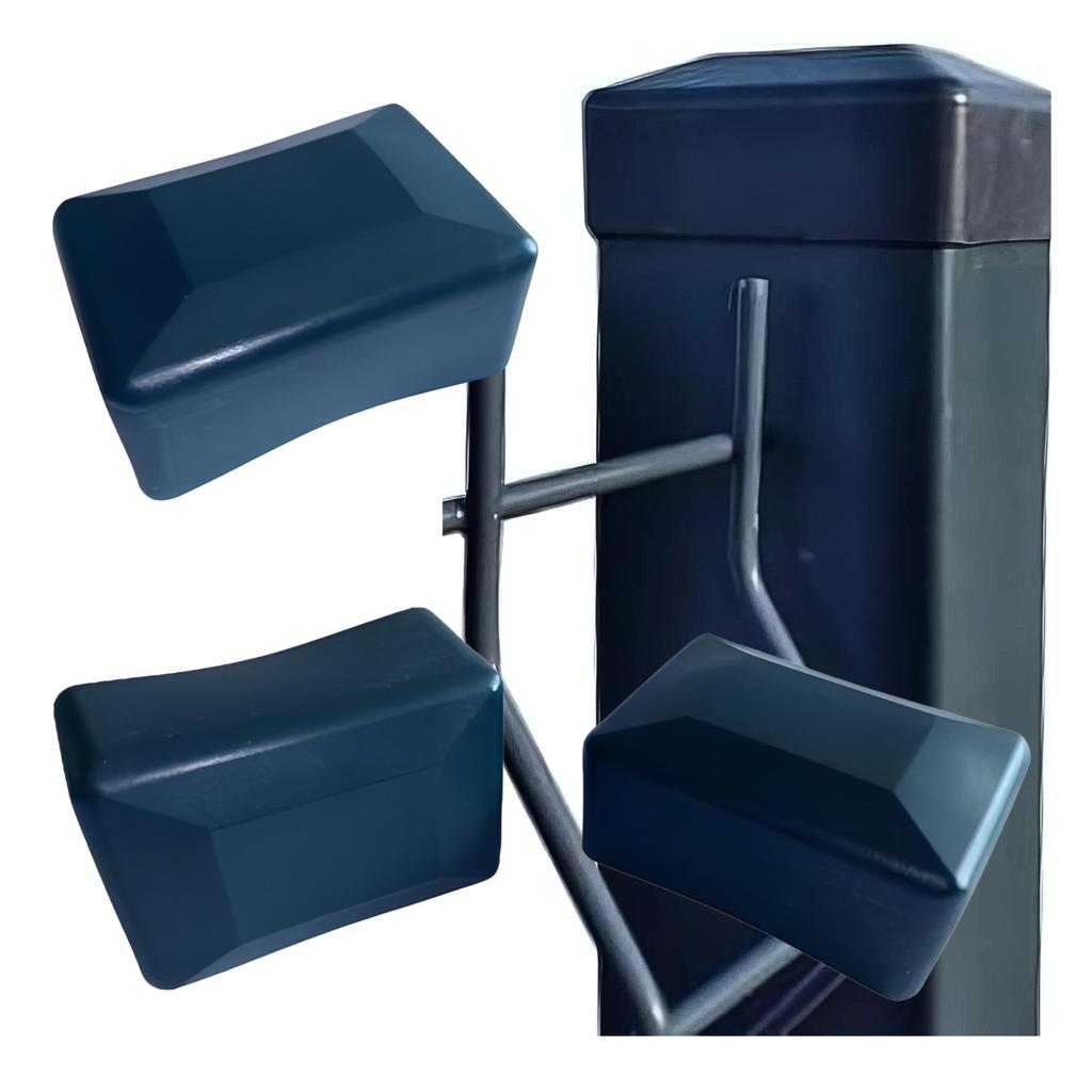 External end cap for profile, cap, roof 80x40, 10 PCS, ANTHRACITE