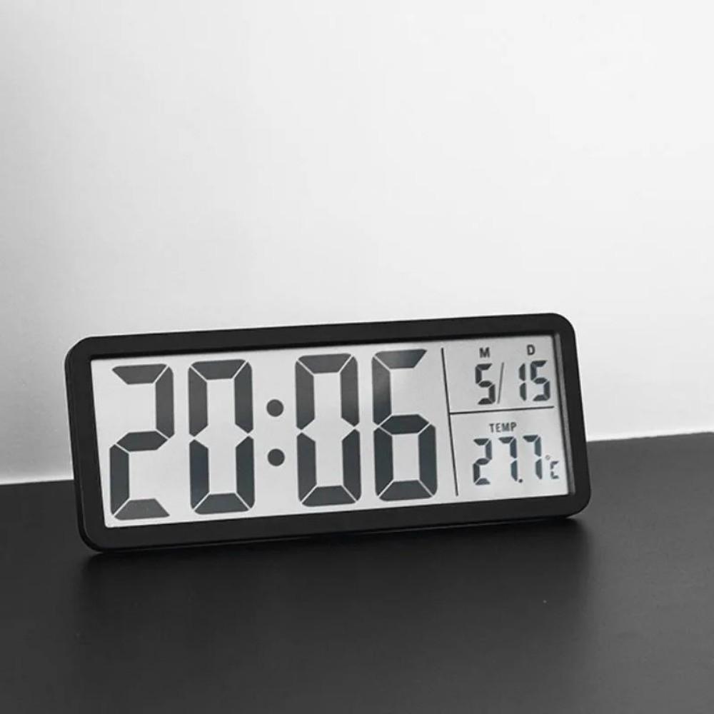 Temperature LCD Digital Wall Clock Humidity Electronic Clock Digital Wall Clock  Living Room