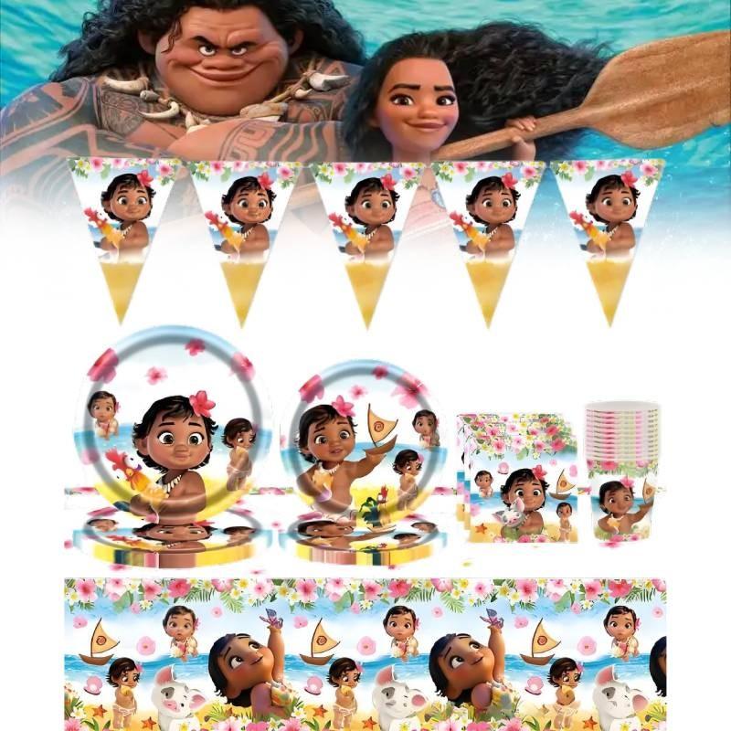 Moana Disney Party Supplies Set Plates Napkins Cutlery Kids Holiday Decorations