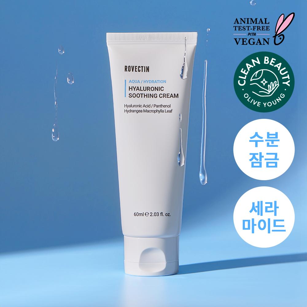 Rovectin [moisture Charging Ceramide] Rovectin Aqua Hyaluronic Soothing Cream 60ml