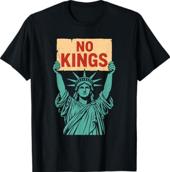 No Kings - Anti-Monarchy Statement Anti-Authoritarian T-Shirt S разноцветный