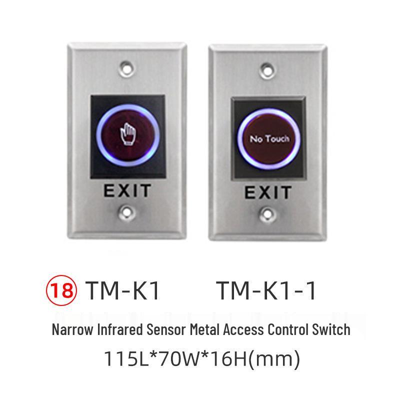 Infrared Sensor Touch Key & Glass Break Alarm Button for Emergency Access Control