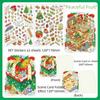Christmas House Series 3D Cartoon Miniature Scene Stickers DIY Handmade Stacked Layers DIY Cabin Scene Sticker