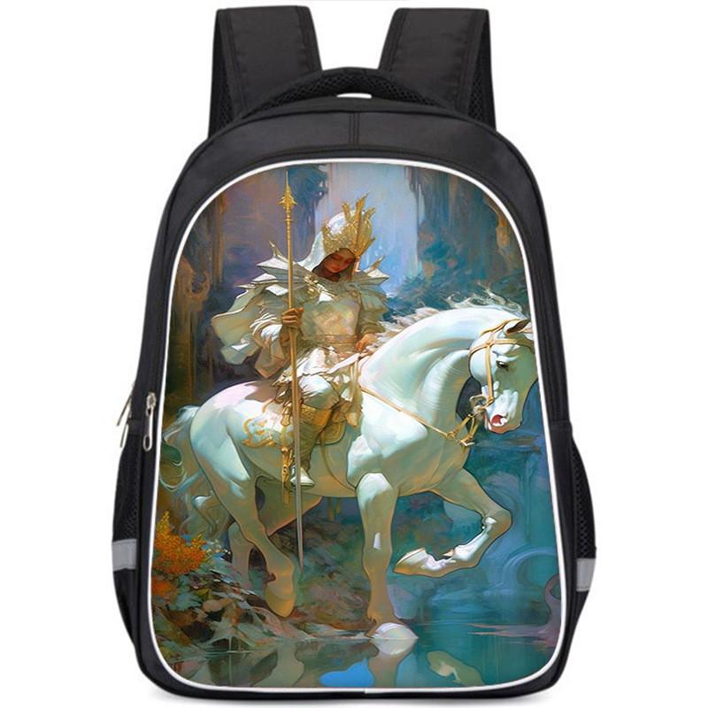 Large Capacity Lightweight Oxford Cloth Kids Backpack For School Unisex