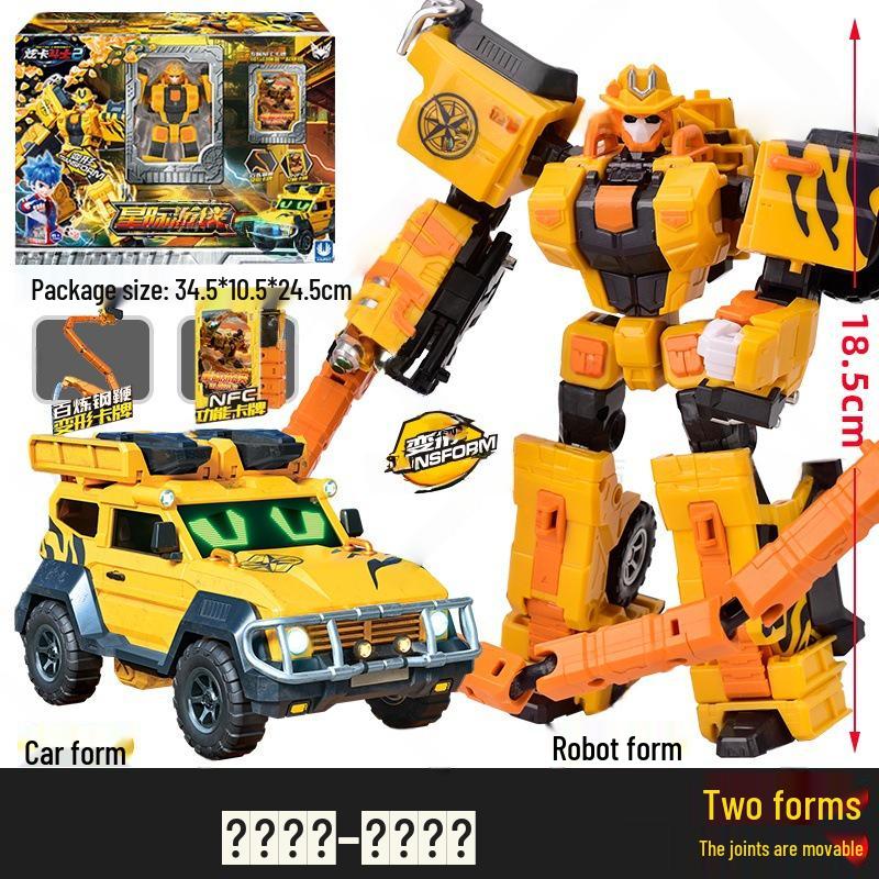 Authentic Hyunka Fighter 3: Spin Mech Silver Wing Knight Transforming Robot Airplane Toy for Children.