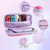GLDRAM Purple Carrying Case Compatible with Nintendo Switch OLED, Cute Accessories Kit with Travel Case, Switch OLED Protective Shell, Screen
