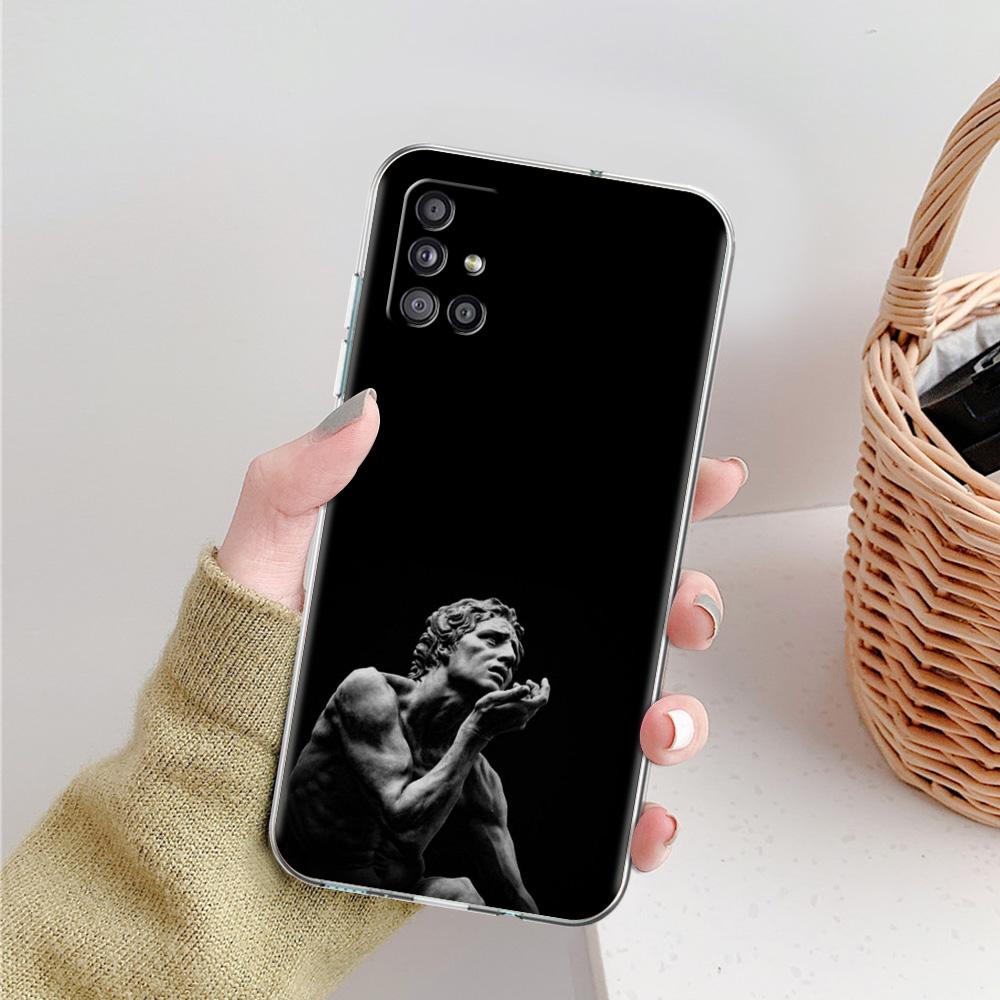 Phone Case For Samsung A15 A13 A35 A55 A51 A71 A41 A31 A21S A05 A17 A23 A25 A33 A53 A73 5G A07 4G Cover Ancient greek sculpture