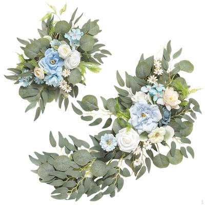 Hochzeitsbogenblumen, Künstlicher Swag, Wanddekoratives Willkommensschild, Floraler Swag