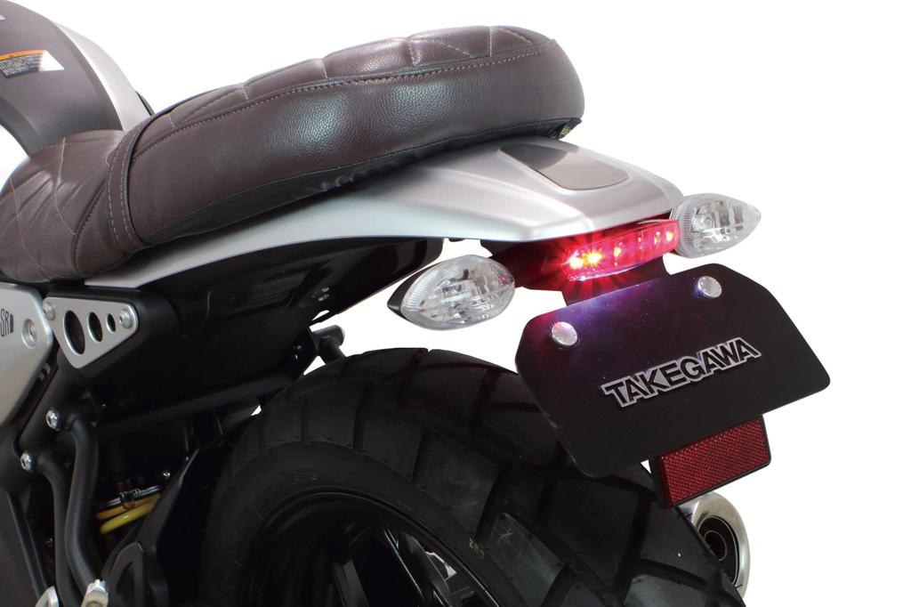 Special Parts Takegawa (TAKEGAWA) Fender Eliminator Kit with LED Mini Taillights, Black, for XSR125 (BVF1), 05-08-0538