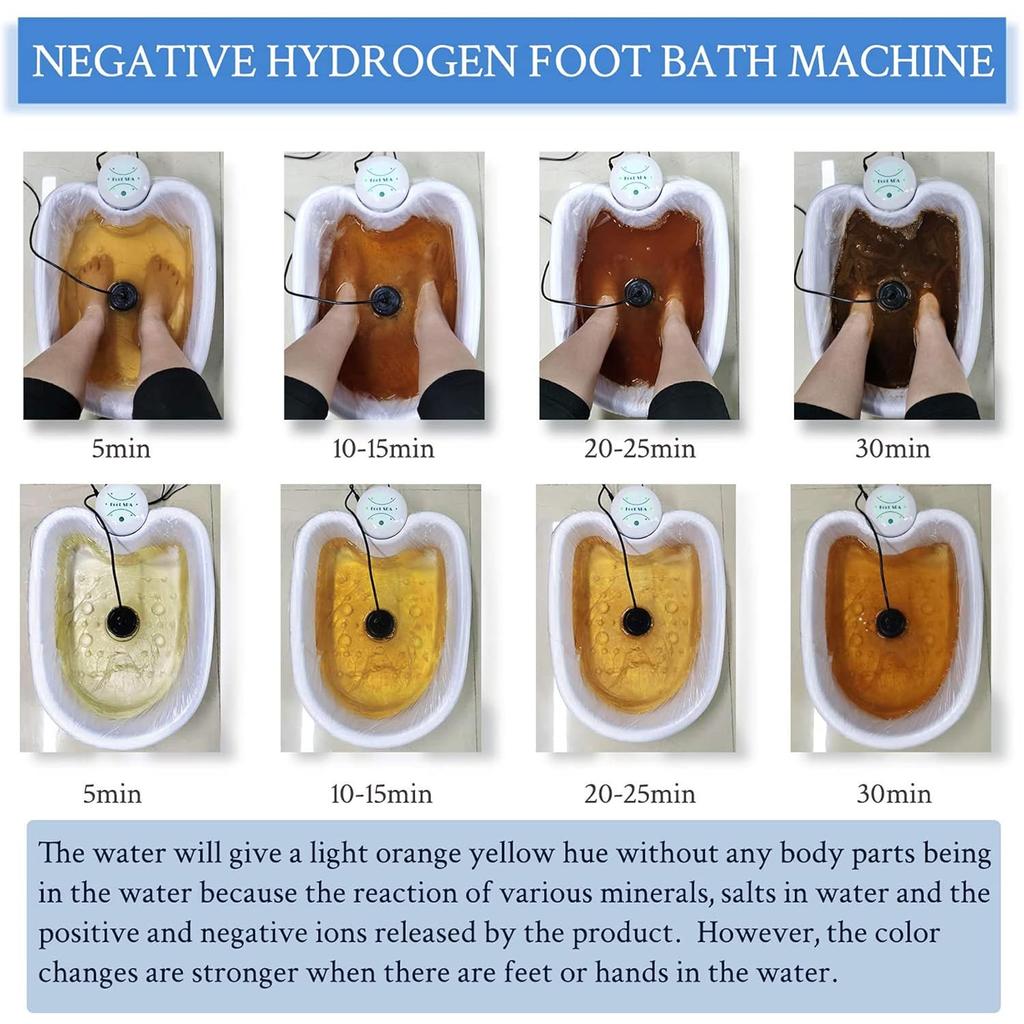 Detox Ion Electric Mini Foot Spa Bath Massager Machine FootBath Cleanse Footspa Vibration Best Care Arrays Aqua Health Therapy