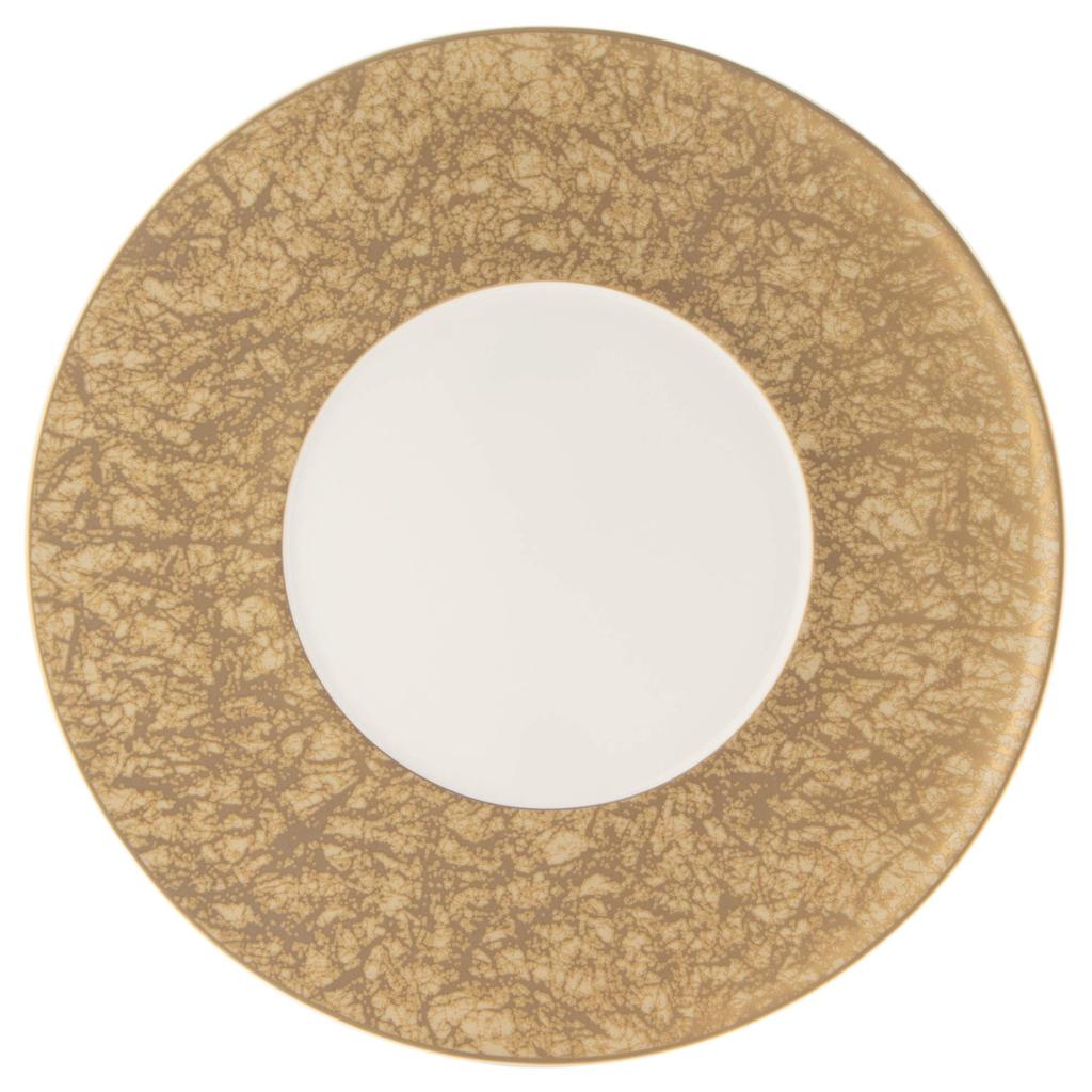 NARUMI Plate Washi 27cm Gold Stylish Elegant Flat Plate Rim Made in Japan (Gold) 51357-5664