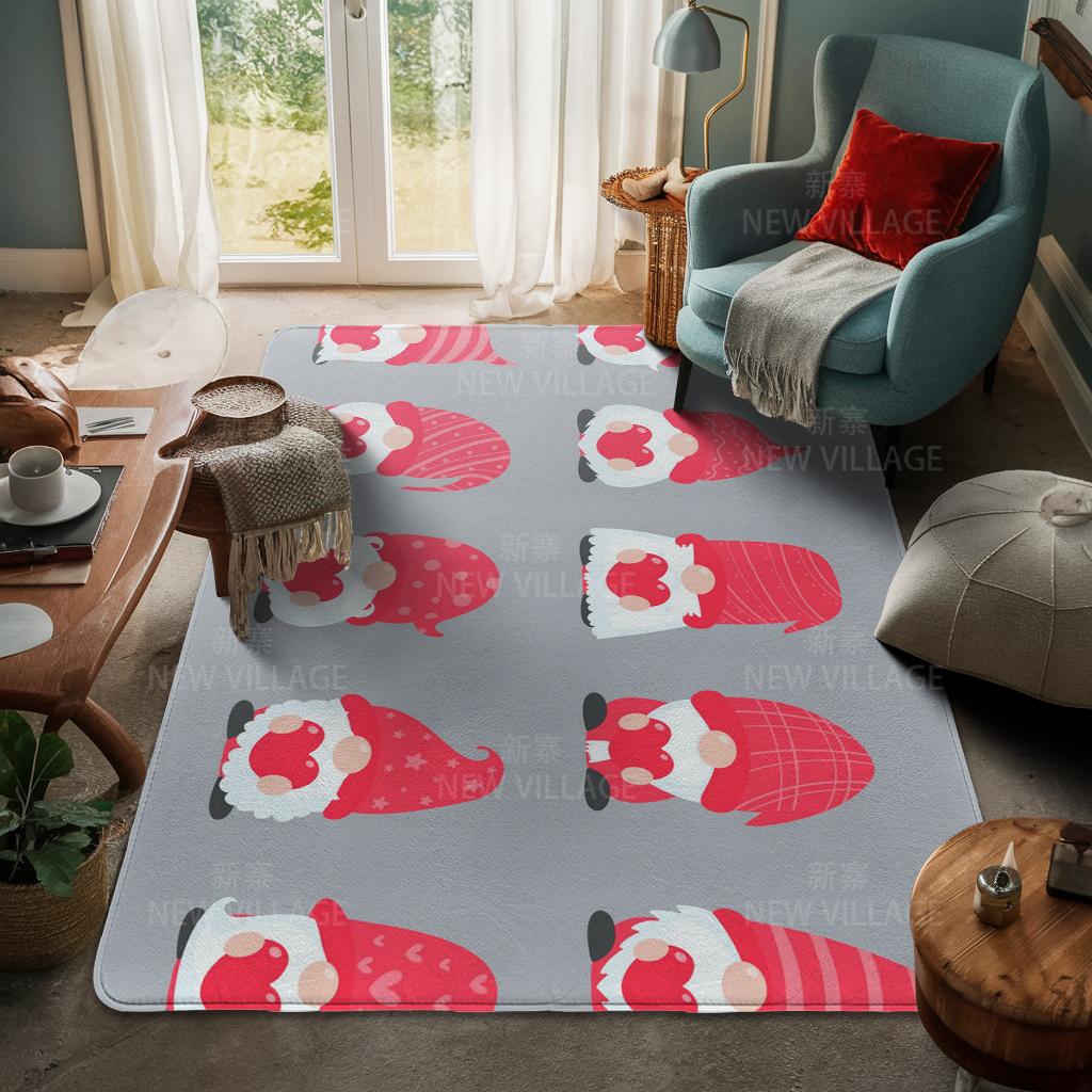 House Entrance Carpet Home Door Mat Living Room Bath Foot Bathroom Non-slip Water Absorption Rugs Bath Merry Christmas Winter