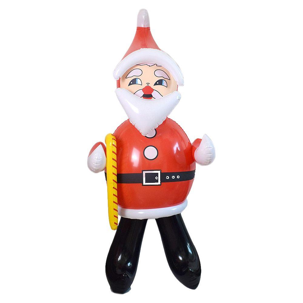Gifts Garden Party Decor Happy New Year Santa Claus Doll Christmas Inflatable Toy Xmas Ornament