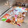 Cartoon Lady and the Tramp rug, suitable for bedroom, living room and other home décor, fluffy square rug, soft area rug, play