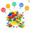104-208PCS Marble Race Run Maze Ball Track Building Blocks Plastic Funnel Slide Big Size Brick Block