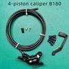 NFOX SM2A electric bicycle hydraulic disc brake handle with four piston two piston calipers 2-pin 3-pin power-off Accessories