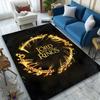 [1pc Lord Rings Golden Ring Office Chair Carpet] Digital Printed Area Rug for Home & Game Room Use, Soft Indoor Sofa Chair Mat