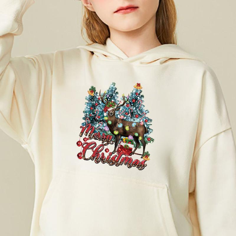 Ziegenflicken Froher Weihnachtsbaum Kunsthandwerk Bügeln DIY Zubehör Kleidung Applikation Wärmeaktivierter Transfer Aufkleber