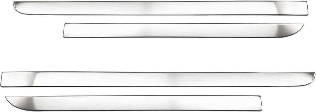 BRIGHTZ Chiffon Tri LA650F LA660F Super Mirror Finish Stainless Steel Plated Side Door Under Molding 4PC LA650 LA660 A650 A660 650 660 Chiffon Tri