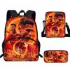 Set Zaino Scolastico CR7 per Bambini Tessuto Oxford Borsa a Doppio Scomparto con Tasca Frontale Astuccio Tracolla Ergonomico Dorsale
