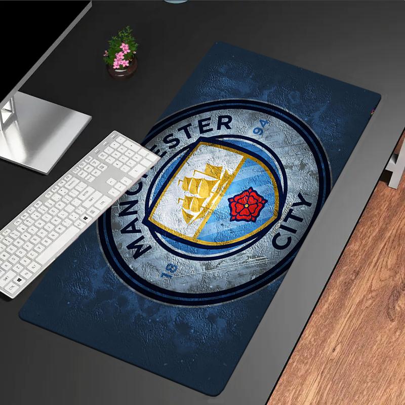 Football Manchester Crest Mouse Pad, Gaming Mouse Pad, Keyboard Pad, Desk Decor for Computer Notebook Fan Gift Birthday Gift