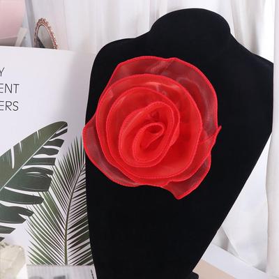 3D Clothing Patch Chest Flower Clothes Appliques DIY Organza Large Flower Patch  Sewing