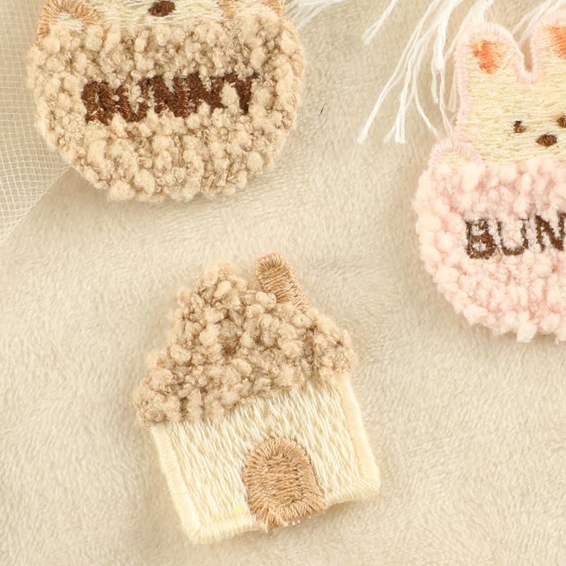 Accessories Hairpin Hair Accessories Accessories Water Soluble Embroidery Stickers House Rabbit Brooch DIY Patch Sticker Cloth Sticker