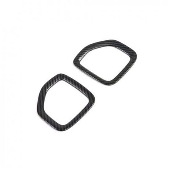 For Hyundai Venue 2020-2024 Carbon Fiber Console AC L&R Air Outlet Vent Trim 2PC