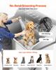127 cm Dog Grooming Bath Tub Stainless Steel w Ramp Faucet Left Door