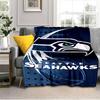 Seattle Seahawks Logo Blanket Outdoor Flannel Blanket for Camping, Hiking, Garden Parties, Picnic Essentials,gift for family and friends