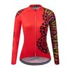 Womens Long Sleeve Cycling Jersey Breathable Quick Dry Mountain Road Bike Top