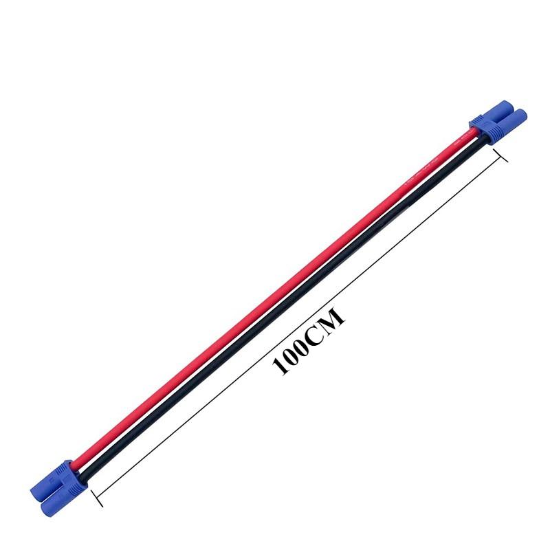 EC5 Male to EC5 Female Silicone Extension Cable 10AWG 100A Current Li-ion Battery Airplane Car Emergency Start Power Plugs