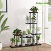 Movable Tiered Metal Plant Stand