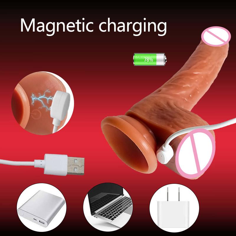 Realistic Dildo for Women Sex Toys Telescopic Vibrator with Female Stimulator Dildos Vibrators Big Penis Anal Dildo Vibrator