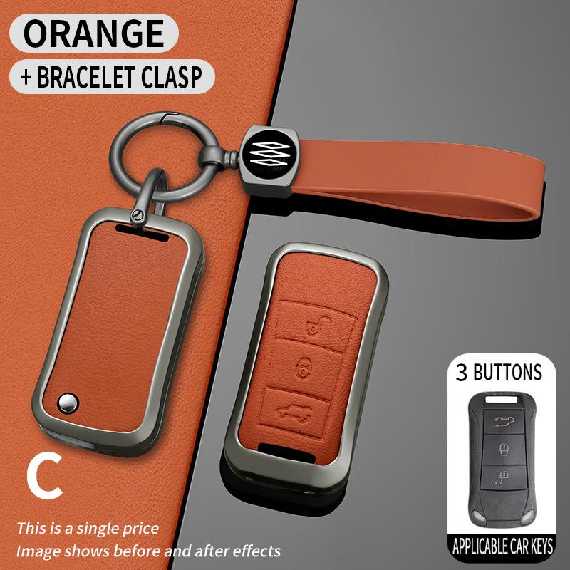 Kompatibilní sada krytů klíčů pro Porsche Cayenne 2006-2009 Sklápěcí dálkový ovladač