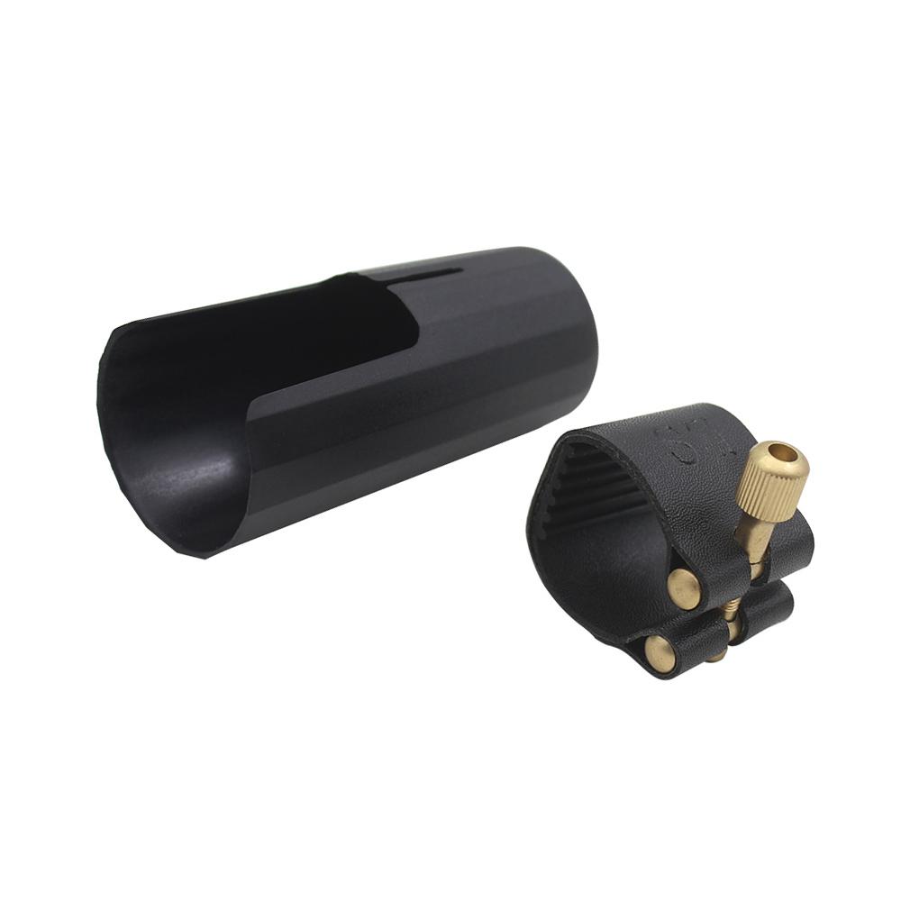 Mouthpiece Ligature Fastener + Mouthpiece Cap for Alto Sax Saxophone Mouthpiece Parts