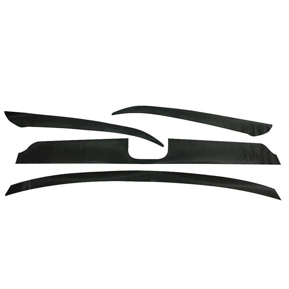 

Carbon Fiber Look Front Bumper Grille Chrome Delete Sticker For Honda Accord 201
