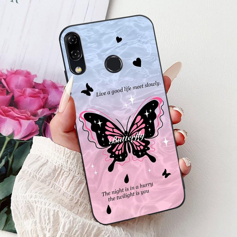 Luxury Matte Silicone Soft Case For ASUS ZENFONE 5 8 3 ZE620KL ZE520KL ZB602KL ZB601KL ZS590KL Capa Flower Loving Heart Funda