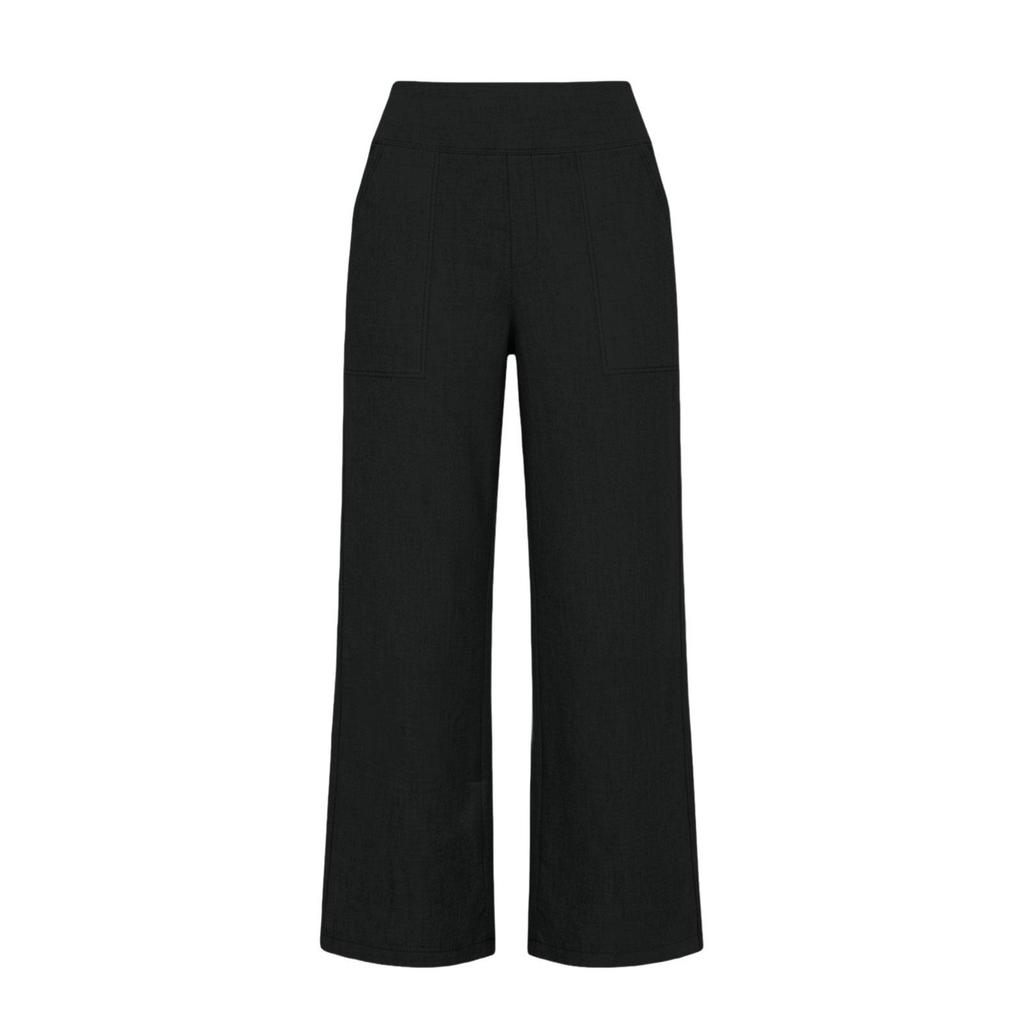 2026 Women's European Cotton Linen High-Waisted Wide-Leg Pants, Early Spring Fashion, Seven-Tenths Length.