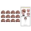 12 Pcs Coffee Color Nylon Wig Hair Cap Stocking Liner Stretch for Men Women