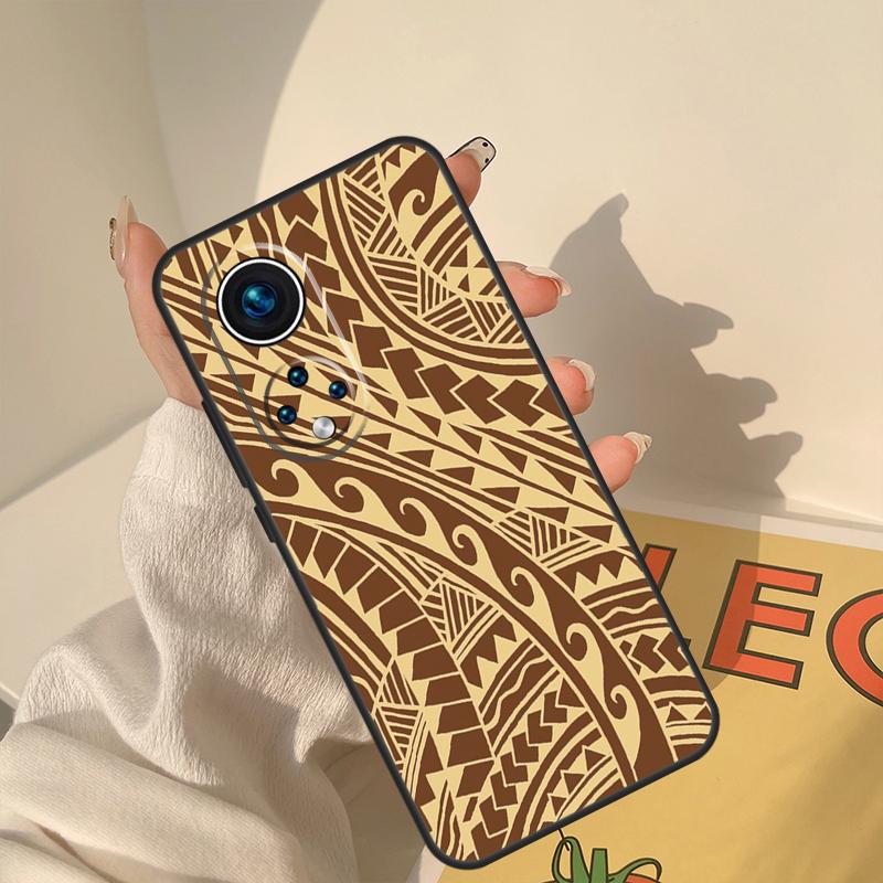 Maori Tribal Samoan Polynesian Case For Honor Magic 8 Pro 7 6 5 Lite Cover For Honor 200 400 50 70 90 X8a X8b X9a X9b X9c
