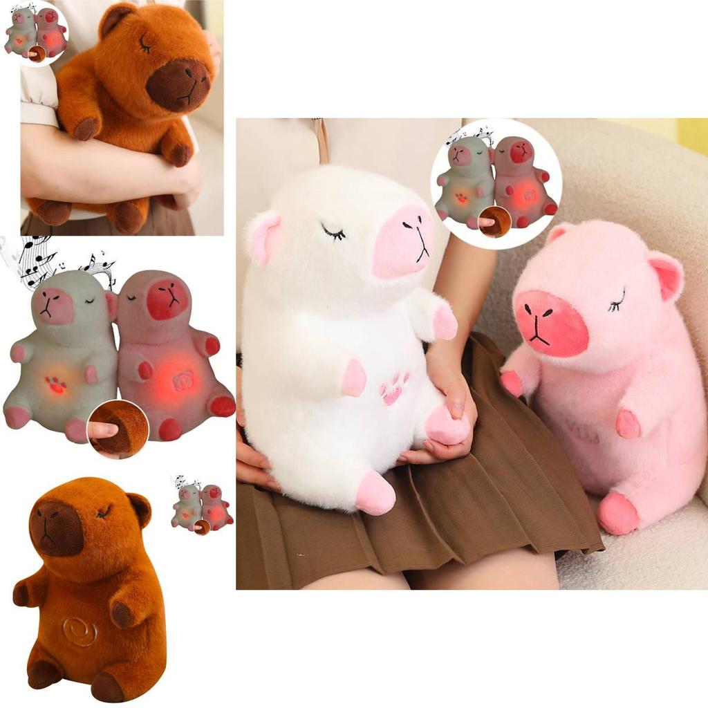 Cute And Adorable New Breathable Bear Capybara Plush Toy With Music For Kids