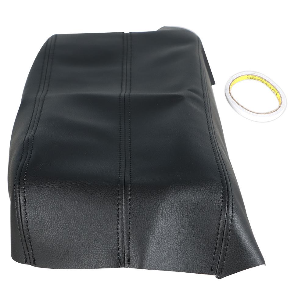 Micro Fiber Leather Center Console Lid Armrest Cover Black Fits For 07 08 09 10 11 12 Acura RDX