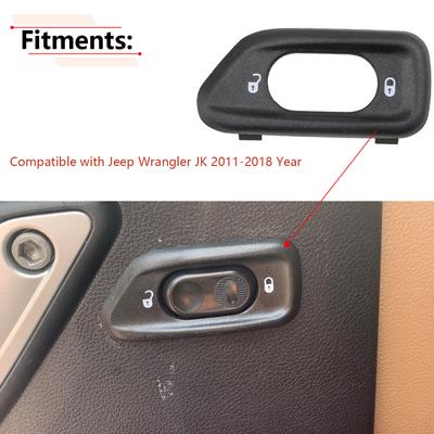 Sağ Sol Taç Kapı Kilidi Anahtarı Çerçeve 68185910AA 68185911AA Jeep 2011-2018 Wrangler JK için