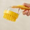 Long Handle Pet Bathing Brush Silicone Dogs Cats Cleaning Massage Brush Grooming Comb