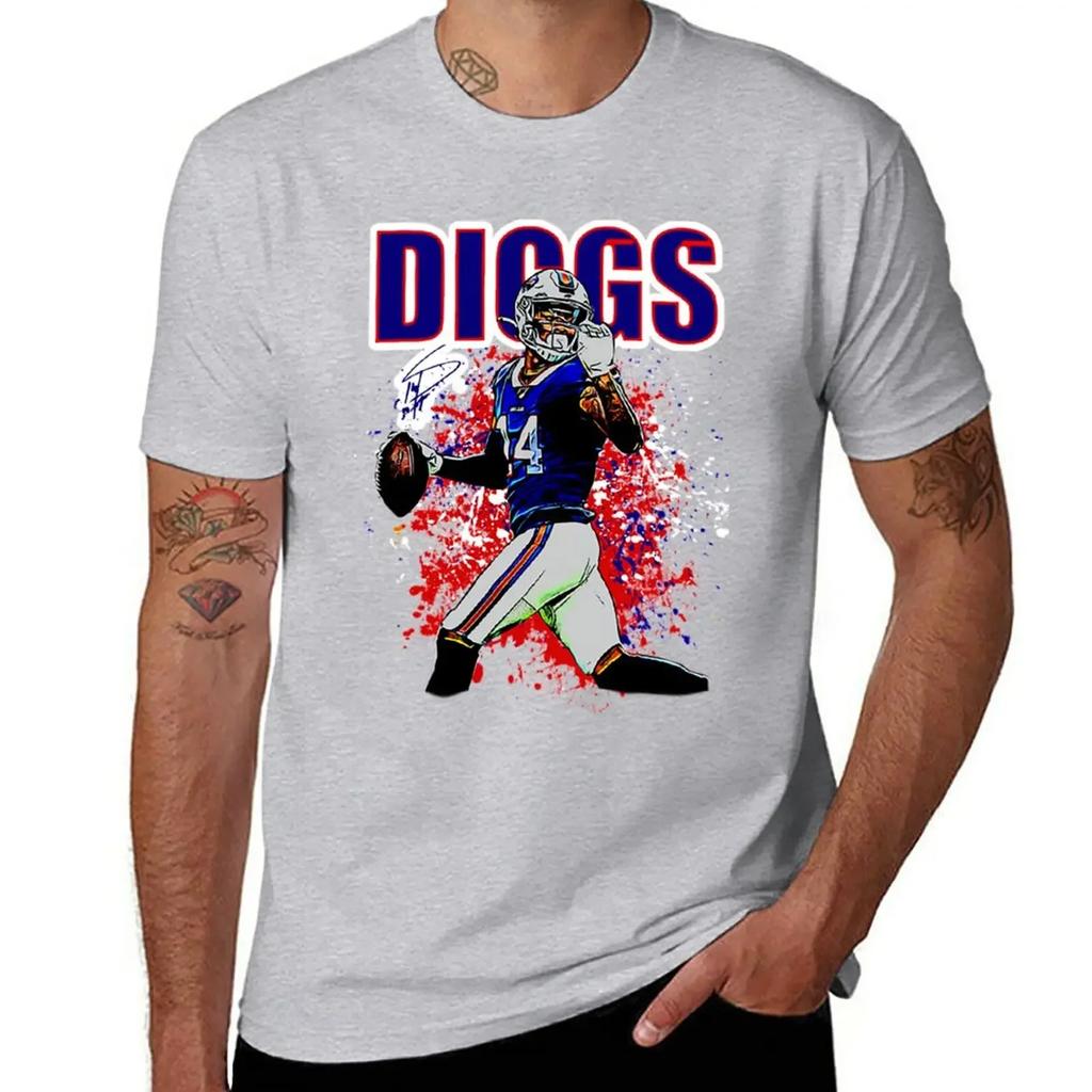 Stefon Diggs T-Shirt Sweat Kawaii Clothes Graphics Tshirts for Men