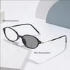 Xiaomi Oval Photochromic Anti-Blue Light Myopia Glasses for Men Women, Indoor Outdoor Transition Prescription Lenses