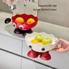 Lingnuo Cute Cartoon Big Foot Draining Fruit Snack Plate